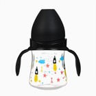 Бутылочка для кормления Крошка Я, широкое горло, Ø50 мм, от 0 мес.,150 мл, черный - Фото 2