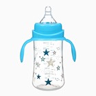 Бутылочка для кормления Крошка Я, широкое горло, Ø50 мм, от 3 мес., 260 мл, голубой - Фото 3