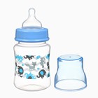 Бутылочка для кормления M&B, широкое горло, Ø50 мм, от 0 мес.,180 мл., голубой - Фото 1