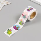 Наклейка бумага "Змейки и Новый год" d=2,5 см 252 шт в рулоне (комплект 2 шт) - фото 25559150