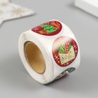 Наклейка бумага "Новый год" d=2,5 см 252 шт в рулоне 10323312 - фото 16235328