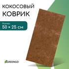 Коврик из кокосового волокна, для выращивания микрозелени, 50×25 см, Greengo - Фото 1