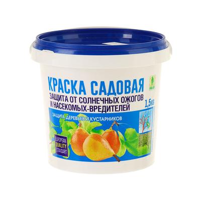 Краска акриловая садовая для деревьев, 1.5 кг
