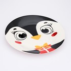 Тарелка новогодняя плоская «Пингвинчик», d=20 см - Фото 2