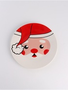 Тарелка плоская новогодняя «Дедушка мороз», d=20 см - Фото 2