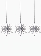 Ёлочные игрушки 3 шт. «Зимнее волшебство. Снежинка сияние» пластик, 6×6 см, прозрачный - Фото 7