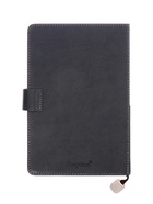 Ежедневник недатированный А5, 140 листов в клетку, кожзам, с ручкой, в подарочной коробке, серый - Фото 15