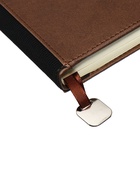 Ежедневник недатированный А5, 140 листов в клетку, кожзам, с ручкой, в подарочной коробке, коричневый - Фото 4