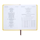 Ежедневник недатированный А5, с хлястиком, 140 листов, в клетку, кожзам, желтый 10536937