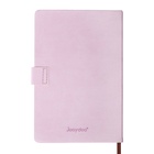 Ежедневник недатированный, А5, 140 листов, в клетку, обложка кожзам, с хлястиком «Цветы», сиреневый 10536939