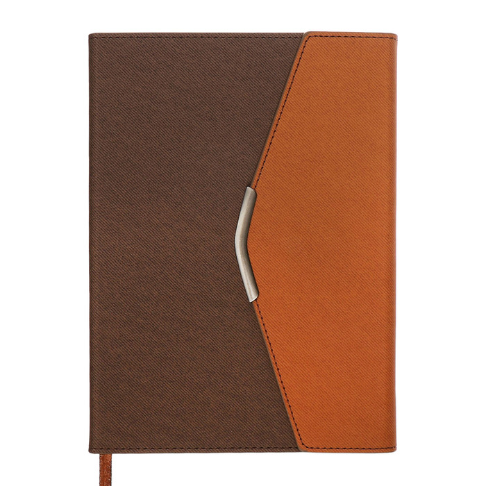 

Органайзер А5, 140 листов, клетка, обложка кожзам "Стиль", коричневый