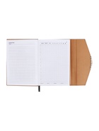 Ежедневник недатированный А5, 140 листов, искусственная кожа, «Стиль», чёрный - фото 60041705