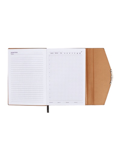 Ежедневник недатированный А5, 140 листов, искусственная кожа, «Стиль», чёрный