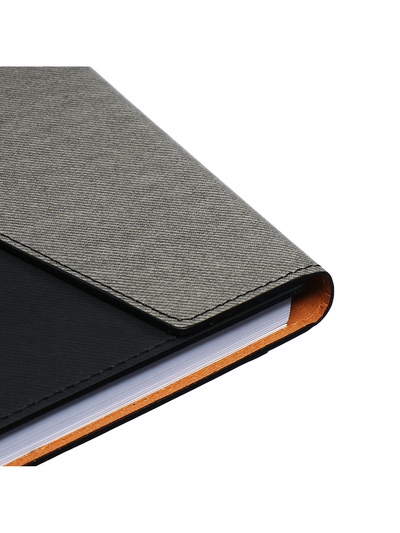 Ежедневник недатированный А5, 140 листов, искусственная кожа, «Стиль», чёрный