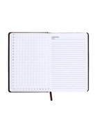 Ежедневник недатированный А5, с хлястиком, 140 листов, в клетку, кожзам, синий 10536945