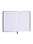 Ежедневник недатированный А5, с хлястиком, 140 листов, в клетку, кожзам, синий 10536945