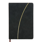 Ежедневник недатированный, А5, 140л, клетка, обл.кожзам, Стиль, синий - Фото 1