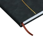 Ежедневник недатированный, А5, 140л, клетка, обл.кожзам, Стиль, синий - Фото 3