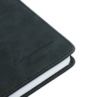 Ежедневник недатированный, А5, 140л, клетка, обл.кожзам, Стиль, синий - Фото 4