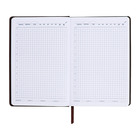 Ежедневник недатированный, А5, 140л, клетка, обл.кожзам, Стиль, синий - Фото 10