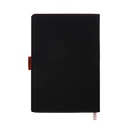 Ежедневник недатированный «Бизнес», А5, в клетку, с хлястиком, 128 листов, обложка кожзам, чёрный 10536954