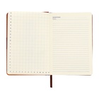 Ежедневник недатированный «Узоры», А5, в клетку, с хлястиком, 128 листов, обложка кожзам, коричневый 10536957