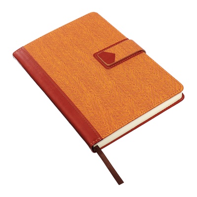 Ежедневник недатированный «Узоры», А5, в клетку, с хлястиком, 128 листов, обложка кожзам, коричневый