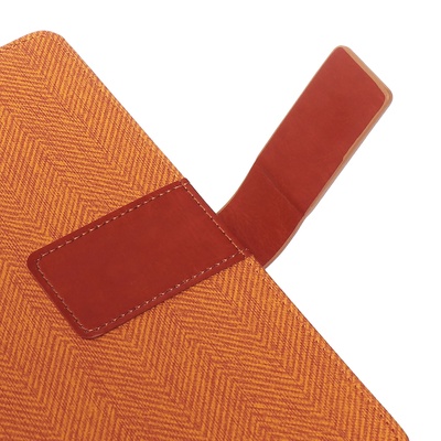 Ежедневник недатированный «Узоры», А5, в клетку, с хлястиком, 128 листов, обложка кожзам, коричневый