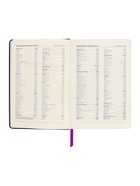 Ежедневник недатированный A5, 140 листов, искусственная кожа, на резинке, синий срез, фиолетовый - Фото 12