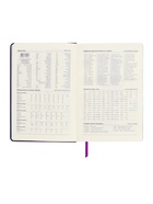 Ежедневник недатированный A5, 140 листов, искусственная кожа, на резинке, синий срез, фиолетовый - Фото 11