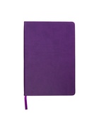 Ежедневник недатированный A5, 140 листов, искусственная кожа, на резинке, синий срез, фиолетовый - Фото 7