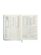 Ежедневник недатированный А5, 140 листов, искусственная кожа, на резинке, жёлтый срез, синий - Фото 13