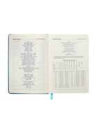 Ежедневник недатированный А5, 140 листов, искусственная кожа, на резинке, жёлтый срез, синий - Фото 14