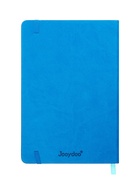 Ежедневник недатированный А5, 140 листов, искусственная кожа, на резинке, жёлтый срез, синий 10536973