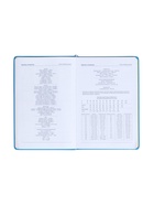 Ежедневник недатированный А5, 140 листов, искусственная кожа, на резинке, жёлтый срез, синий - Фото 26