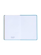 Ежедневник недатированный А5, 140 листов, искусственная кожа, на резинке, жёлтый срез, синий - Фото 29