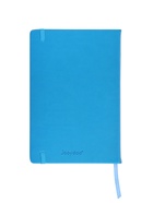 Ежедневник недатированный А5, 140 листов, искусственная кожа, на резинке, жёлтый срез, синий 10536973