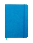 Ежедневник недатированный А5, 140 листов, искусственная кожа, на резинке, жёлтый срез, синий - Фото 5