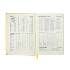 Ежедневник недатированный A5, 140 л, клетка, кожзам, на резинке, черный срез, Желтый - Фото 9