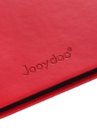 Ежедневник недатированный A5, 140л, клетка, кожзам, на резинке, черный срез, Красный 10536976