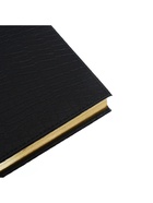 Ежедневник полудатированный «Крокодил», А5, 192 листа, с линейкой, обложка из искусственной кожи, золотой срез, чёрный - Фото 9