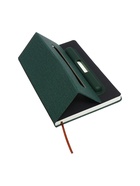 Ежедневник недатированный A5, 96 листов, с держателем для телефона/планшета/ручки, зелёный - Фото 6