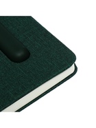 Ежедневник недатированный A5, 96 листов, с держателем для телефона/планшета/ручки, зелёный - Фото 8