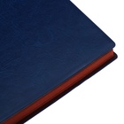 Ежедневник недатированный, B6, 116 листов, клетка, обложка кожзам, коричневый срез, синий 10537026