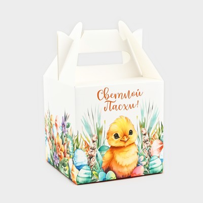 Коробка складная «Светлой Пасхи!», 14×14×14 см