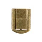 Замок-защелка на ящик ZM01, 3.2×2.5 см, цвет бронза, 4 шт. TMP - фото 31968604