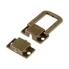 Замок-защелка на ящик ZM01, 3.2×2.5 см, цвет бронза, 4 шт. TMP - фото 31968605