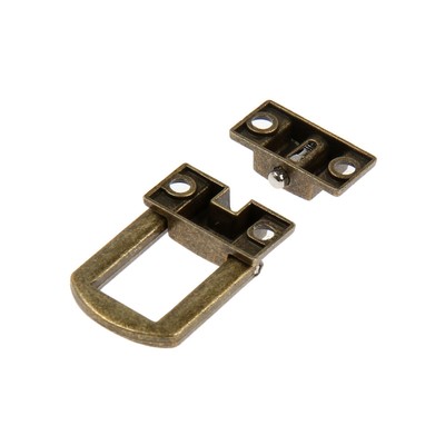 Замок-защелка на ящик ZM01, 2.5×2 см, цвет бронза, 4 шт.