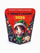 Печенье новогоднее с предсказанием «С Новым годом 2026», 1 шт., 6 г - Фото 3