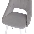 Стул обеденный Polini Home Amsterdam SM, цвет светло-серый/белый 10780124